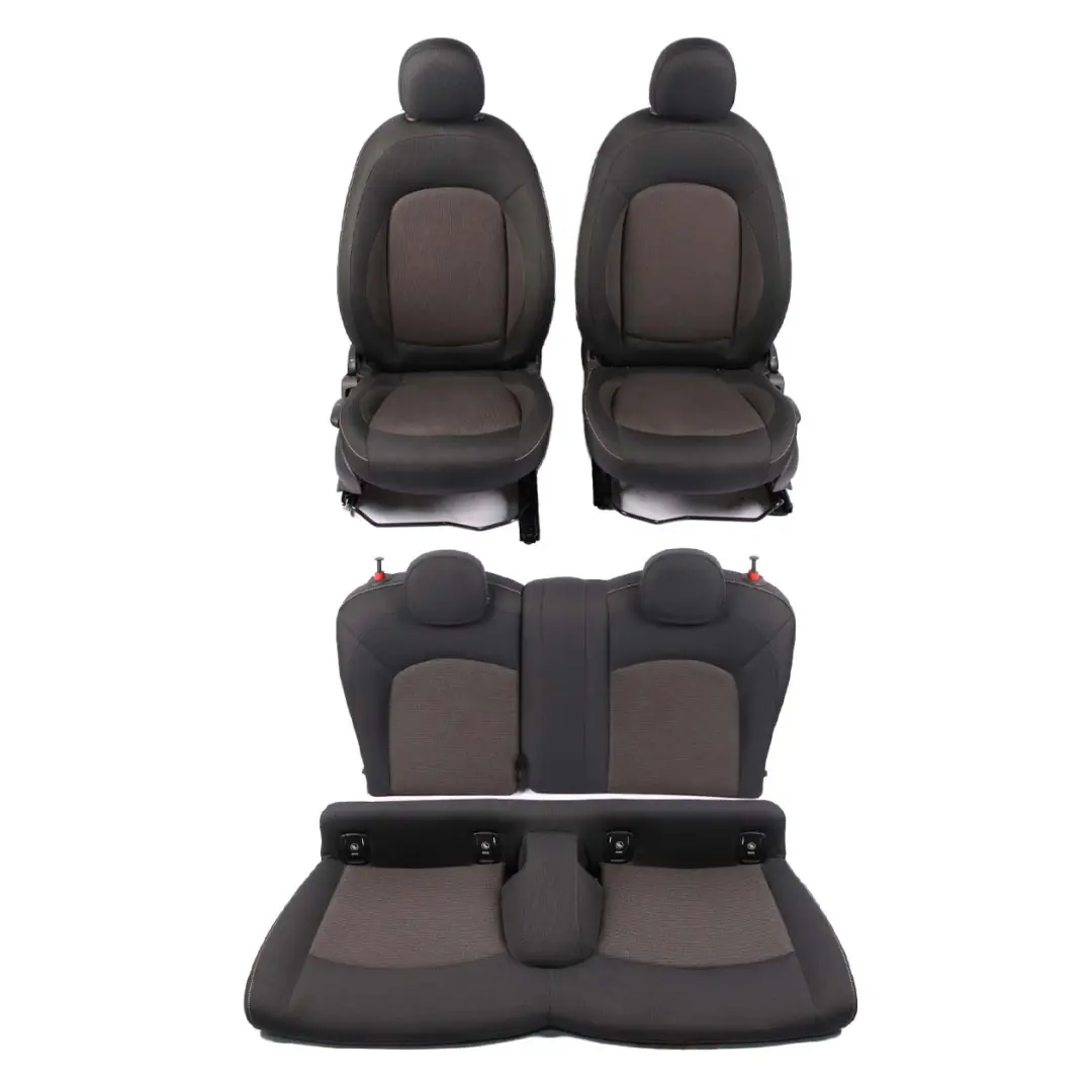  Heated Seats Mini F56 Cooper One Cloth Fabric Set Front Rear Seat Carbon Black - SKU 7340167-2 - Part number 7340167