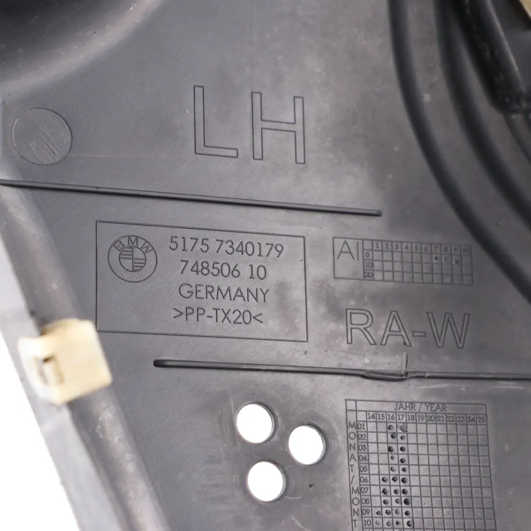 Underbody Panelling Rear Left N/S Chassis Splash Mud Cover to BMW G11 G12 with Part number 7340179 BMW G11 G12 Underbody Panelling Rear Left N/S Chassis Splash Mud Cover - SKU 7340179-1 - Part number 7340179