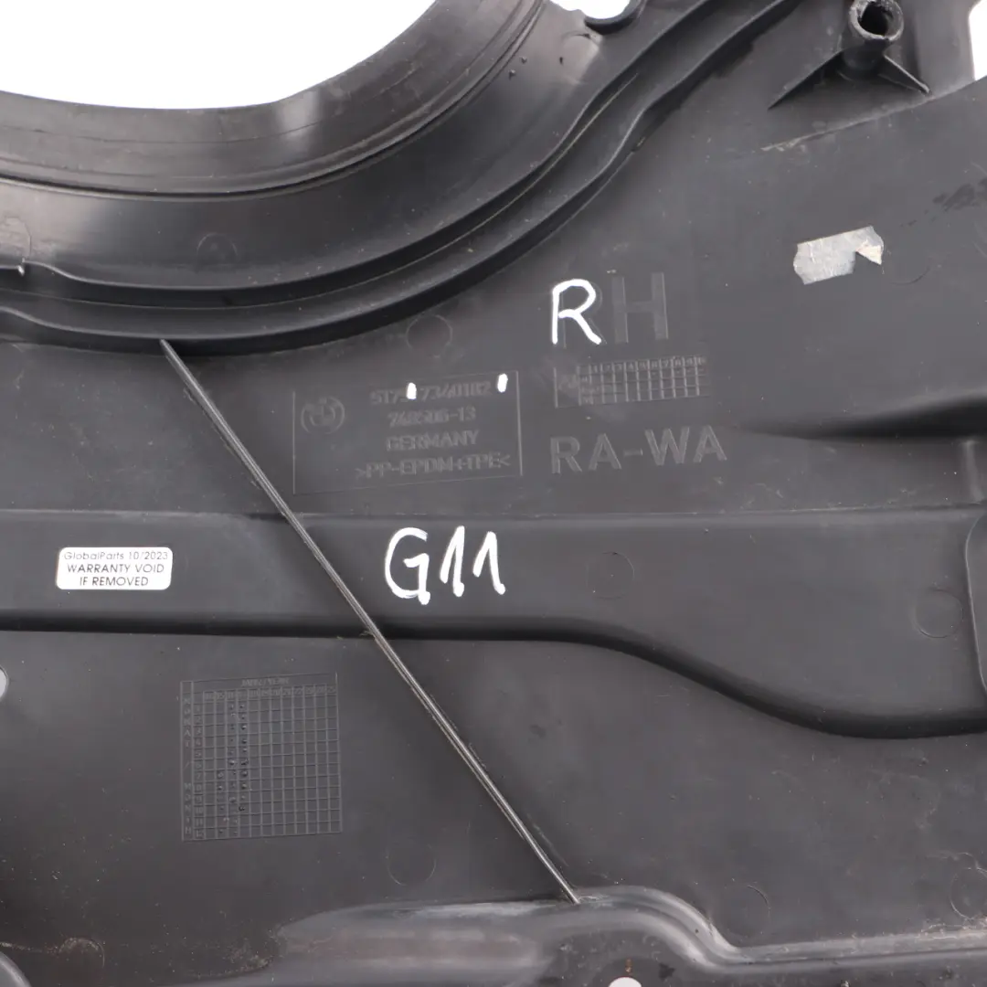 BMW G11 Underbody Panelling Rear Tank Cover Shield Protection Right O/S - SKU 7340182 - Part number 7340182