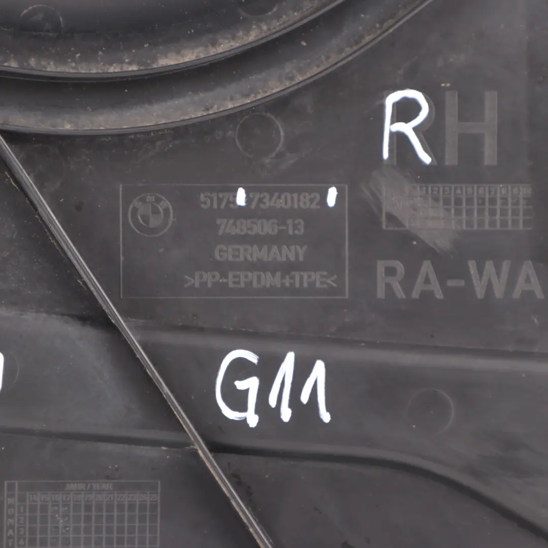 Underbody Panelling Rear Tank Cover Shield Protection Right O/S to BMW G11 with Part number 7340182 BMW G11 Underbody Panelling Rear Tank Cover Shield Protection Right O/S - SKU 7340182 - Part number 7340182