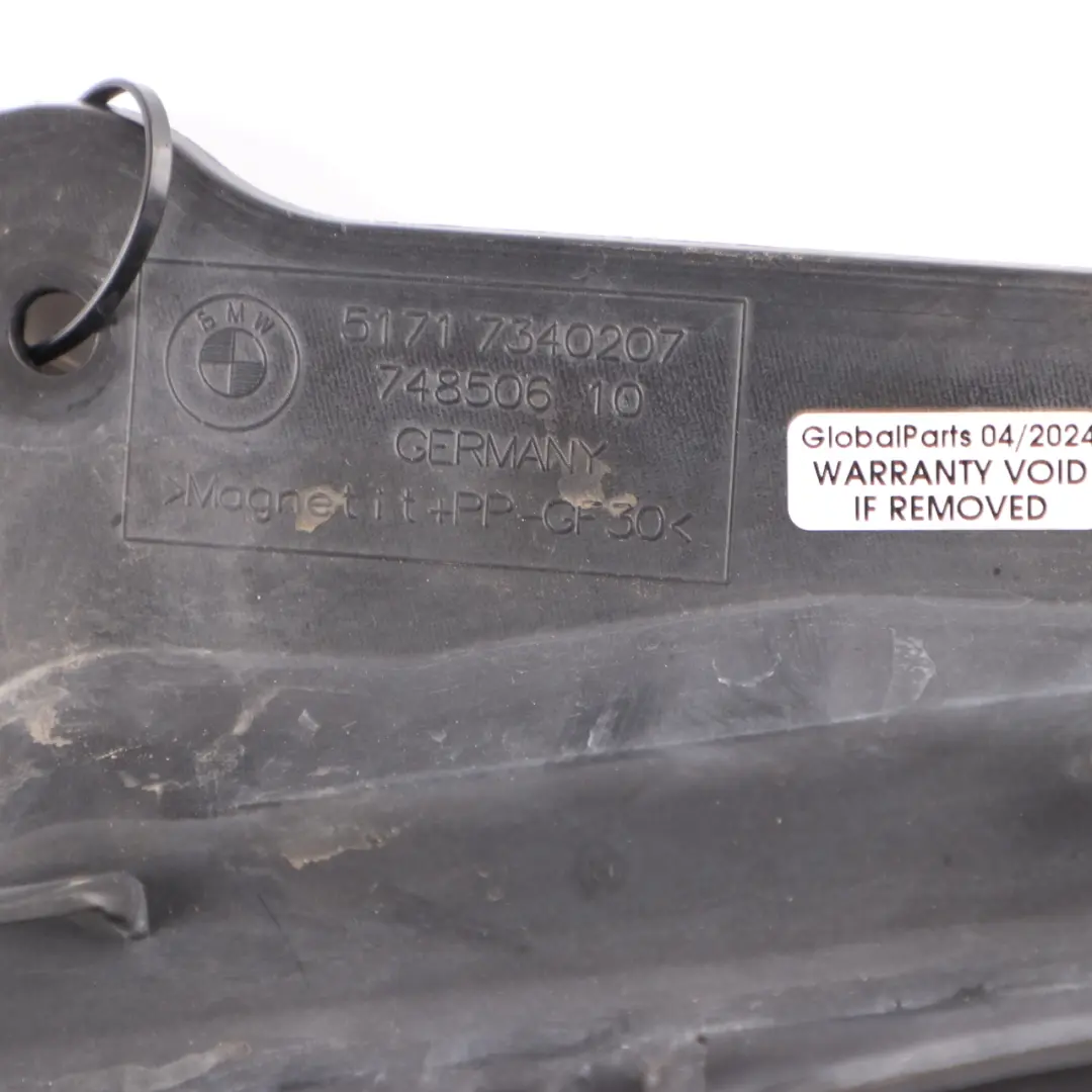 Bulkhead Engine Bay Top Upper Section Plastic Trim Panel to BMW G11 G30 with Part number 7340207 BMW G11 G30 Bulkhead Engine Bay Top Upper Section Plastic Trim Panel - SKU 7340207 - Part number 7340207