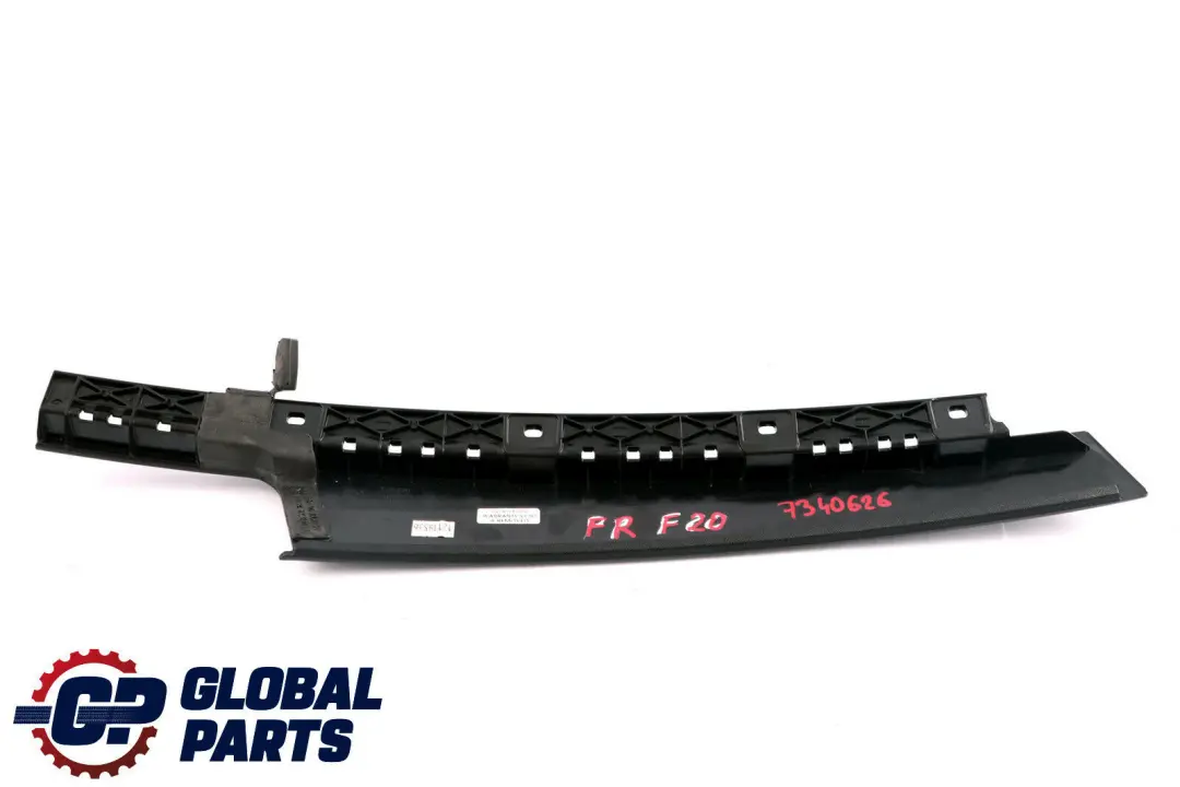 Acabado Marco Ventana Pilar Embellecedor Tapa Puerta Delantera Derecha para BMW F20 con número de pieza 7340626 BMW F20 Acabado Marco Ventana Pilar Embellecedor Tapa Puerta Delantera Derecha - SKU 7340626 - Número de pieza 7340626