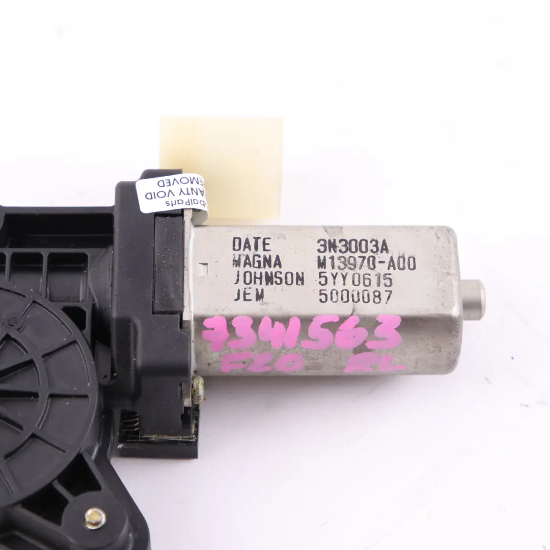 BMW F20 Motor Elevalunas Puerta Trasera Izquierda Actuador F30 - SKU 7341563-1 - Número de pieza 7341563