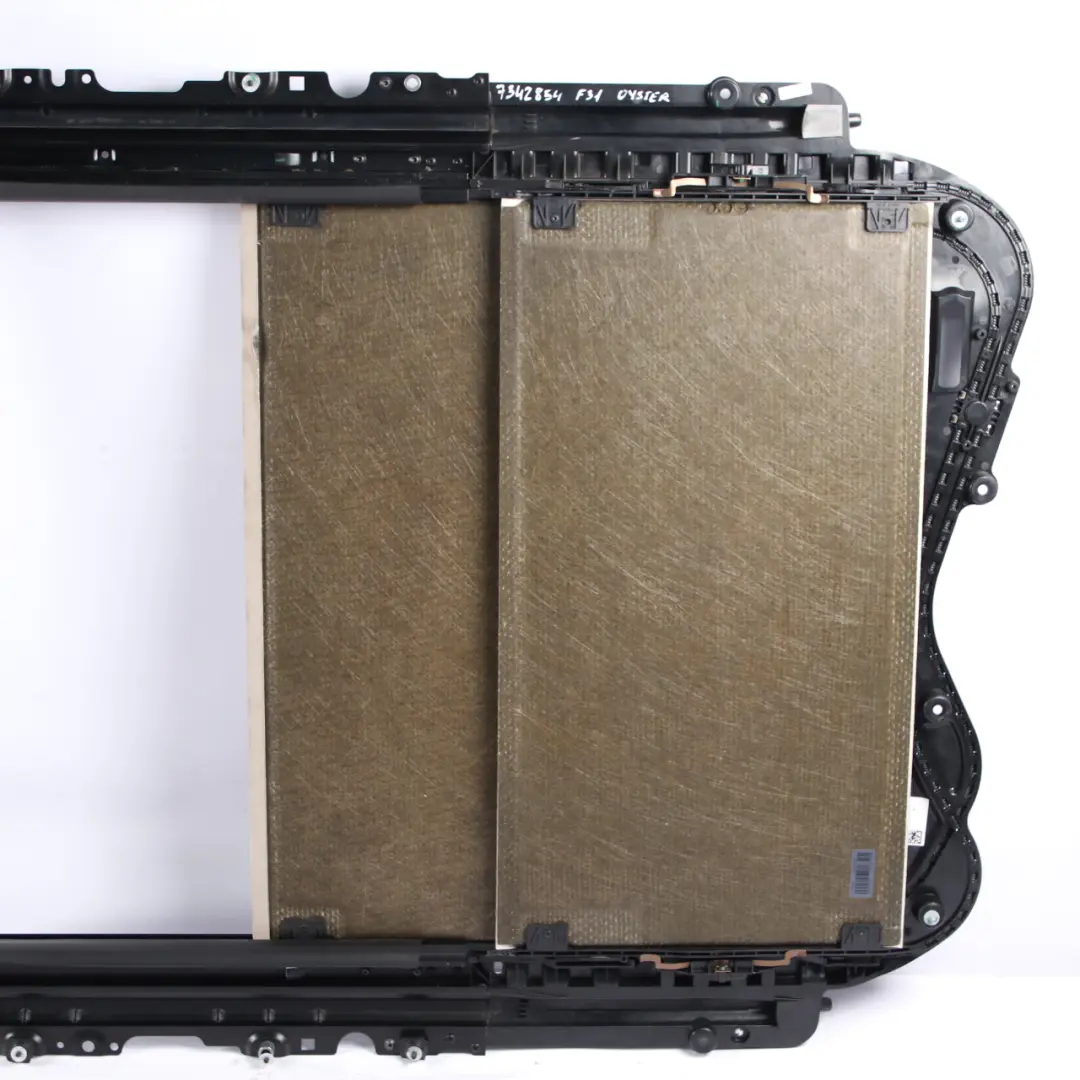 Panoramic Panorama Sliding Roof Sunroof Frame Assembly Oyster to BMW 3 F31 Touring with Part number 7342854 BMW 3 F31 Touring Panoramic Panorama Sliding Roof Sunroof Frame Assembly Oyster - SKU 7342854 - Part number 7342854