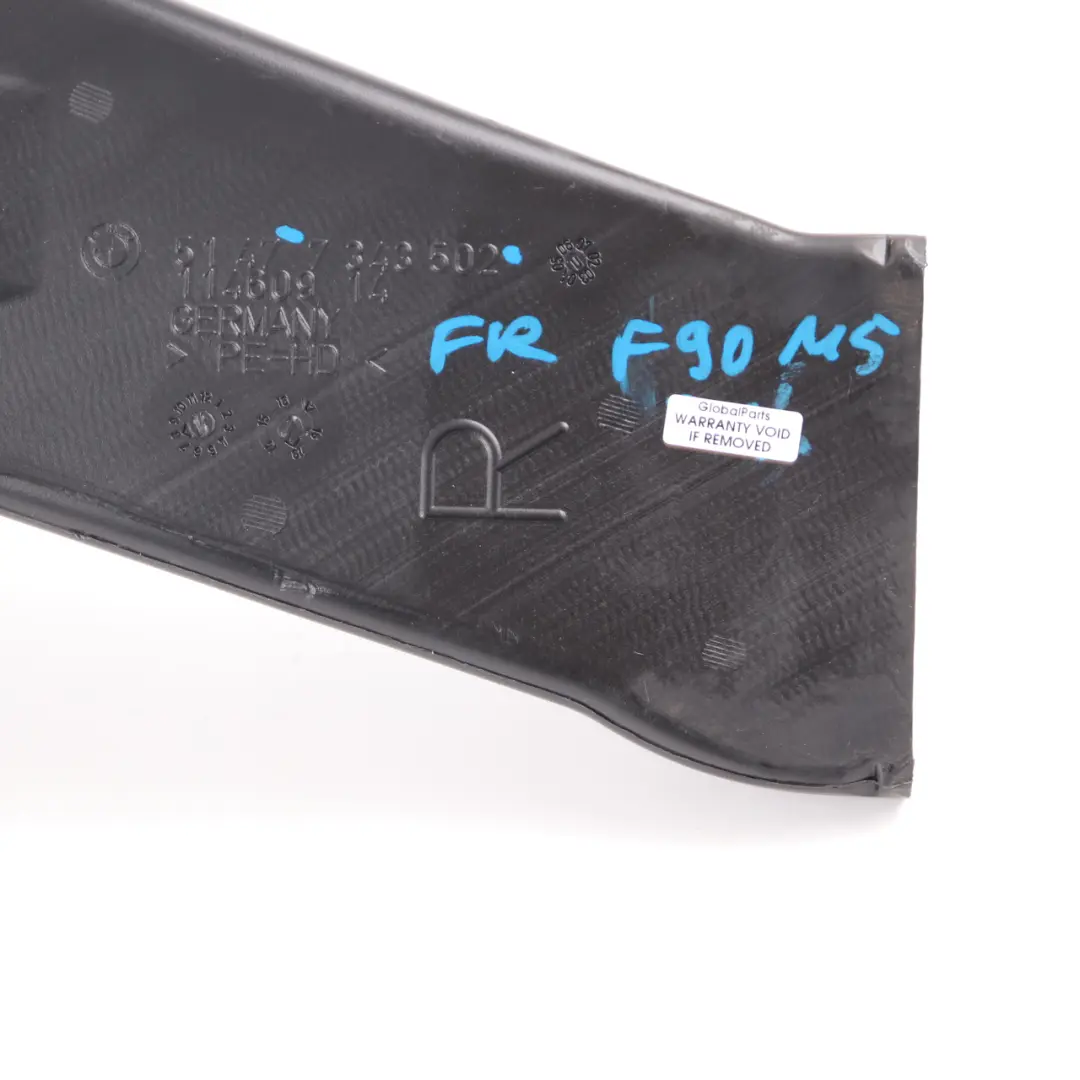 Duct BMW G30 G31 G11 Heater Channel Hose Front Right O/S to Air with Part number 7343502 Air Duct BMW G30 G31 G11 Heater Channel Hose Front Right O/S - SKU 7343502 - Part number 7343502