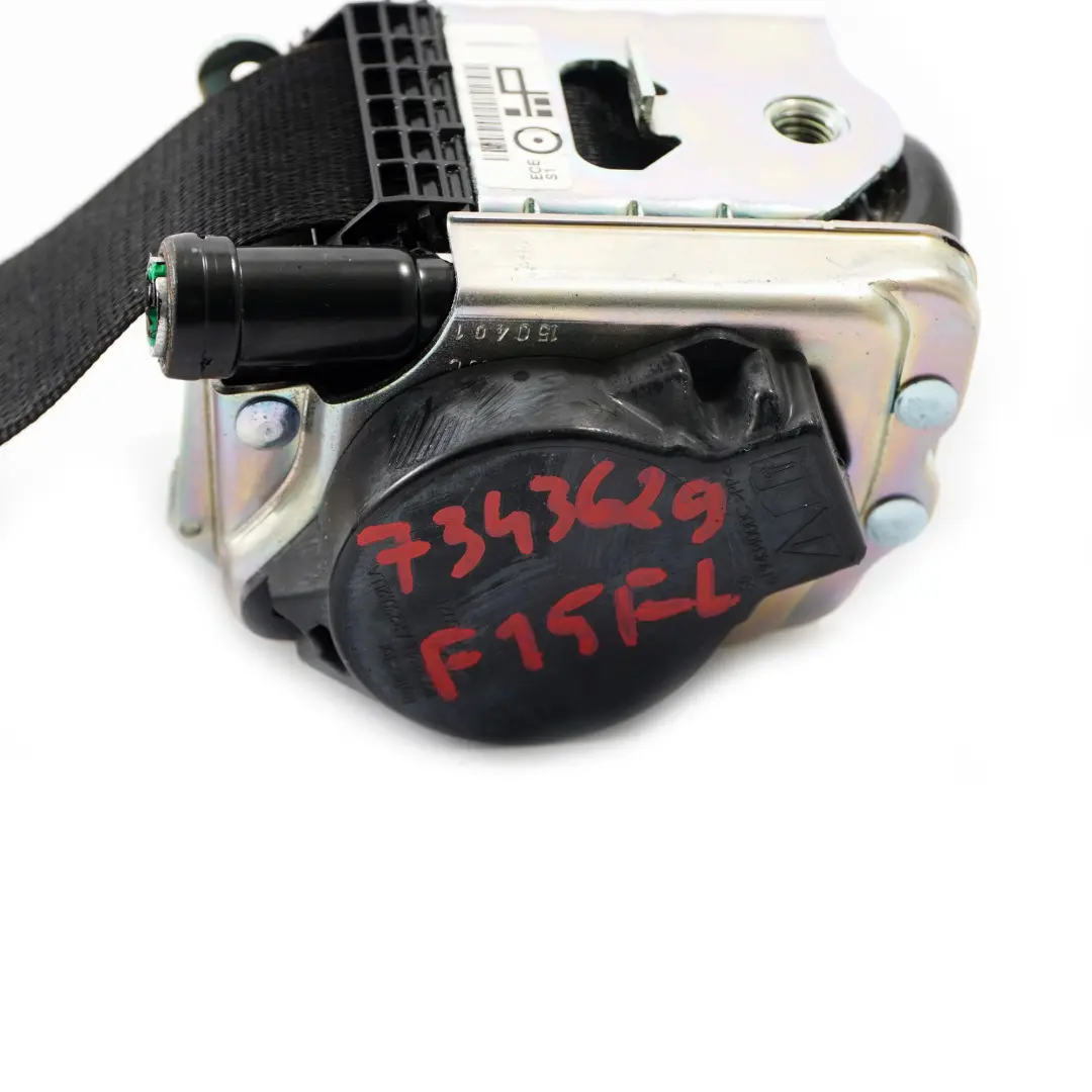 Seat Belt BMW F15 F16 F85 F86 Front Left N/S Upper Seatbelt Black - SKU 7343629 - Part number 7343629