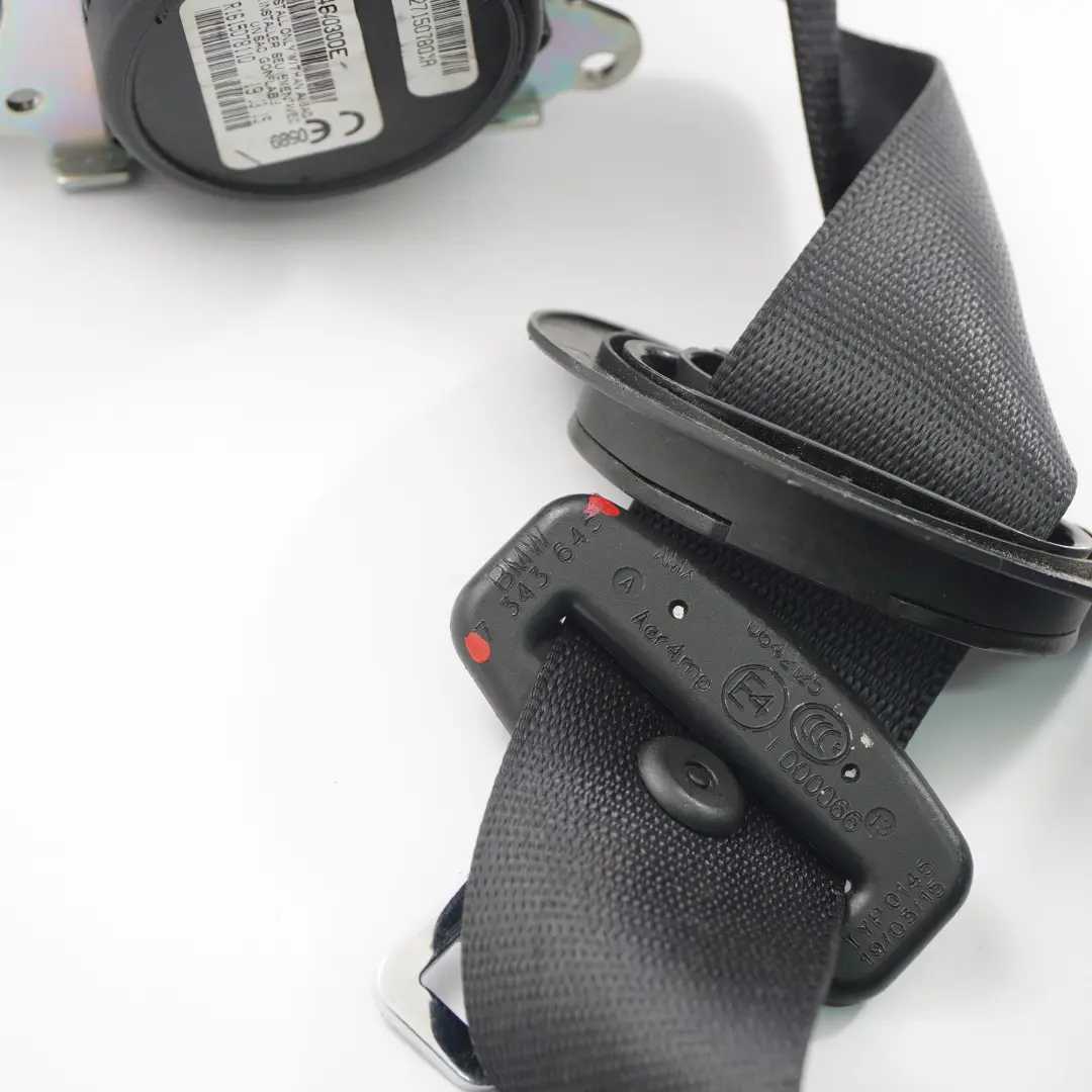  Sicherheitsgurt BMW X5 F15 F85 Obere Hinten Links Schwarz - SKU 7343645 - Teilenummer 7343645