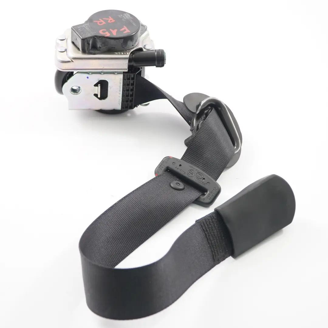Seat Belt BMW X5 F15 F85 Upper Rear Right O/S Seatbelt Black - SKU 7343646 - Part number 7343646