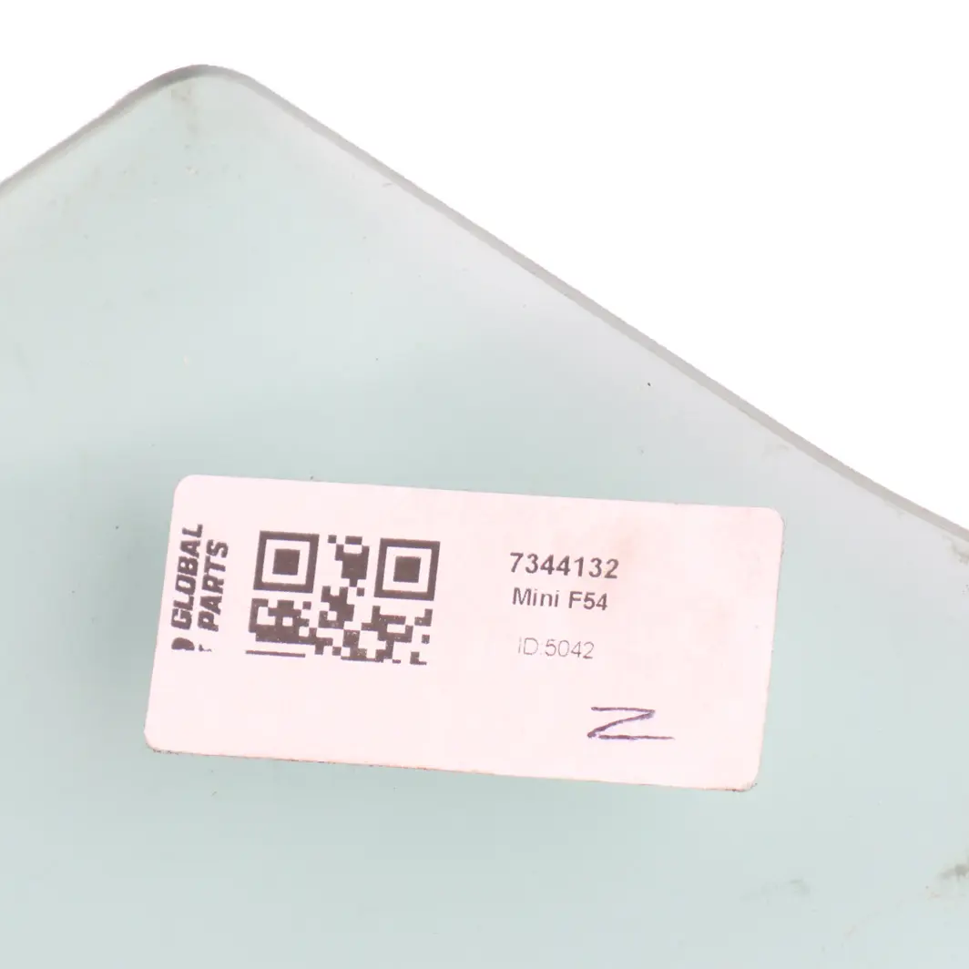  Window Mini Clubman F54 Front Door Right O/S Glass Window Glazing AS2 - SKU 7344132 - Part number 7344132
