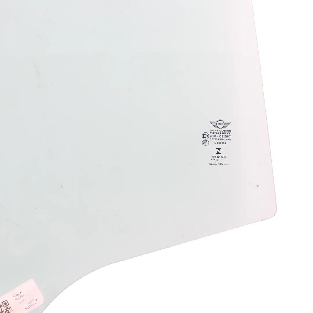 Vetro Porta Finestra Vetro Posteriore Destro AS2 per Mini Clubman F54 con numero di parte 7344142 Mini Clubman F54 Vetro Porta Finestra Vetro Posteriore Destro AS2 - SKU 7344142 - Numero di parte 7344142