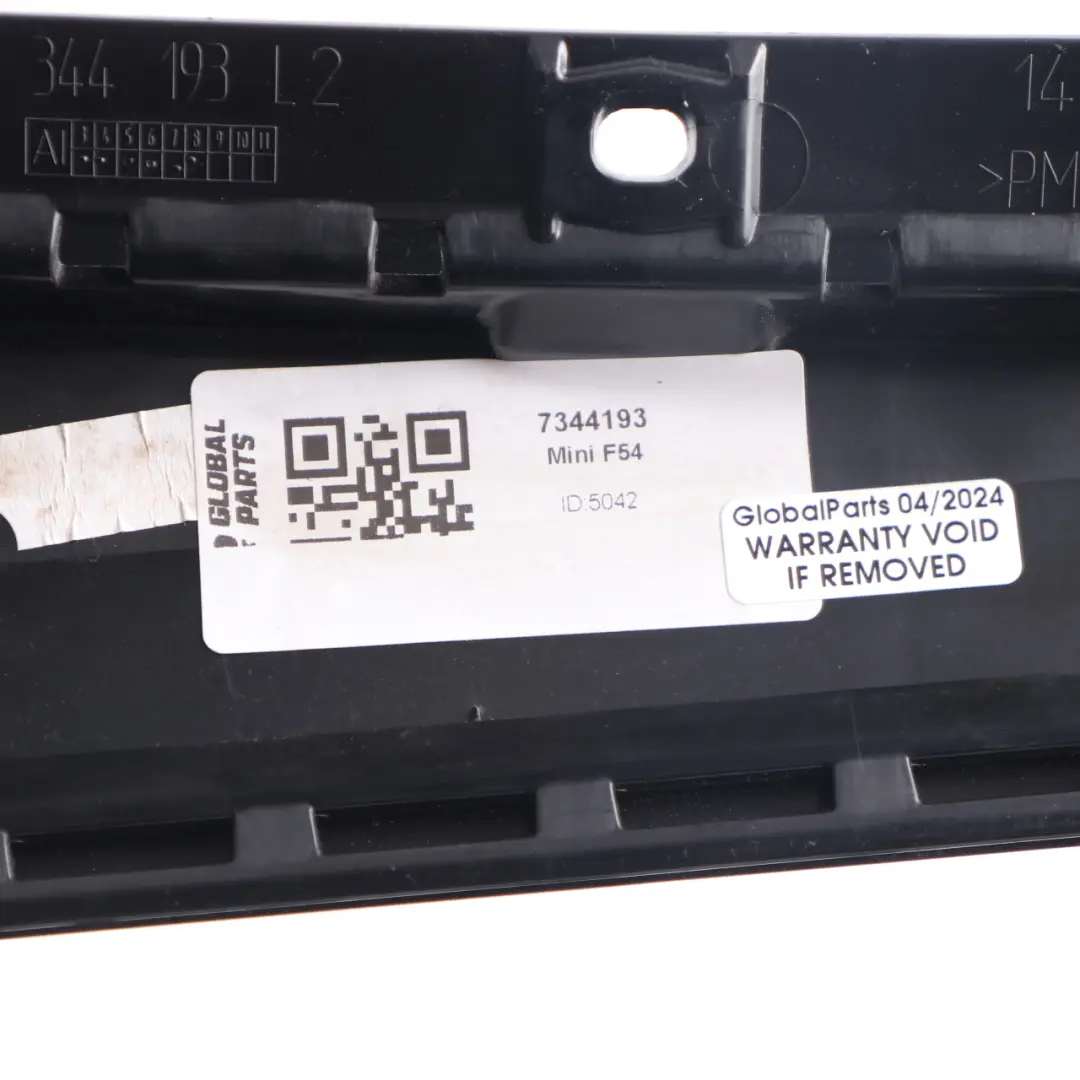 Mini F54 Cover B-Column Trim Pillar Rear Left N/S 7344192 - SKU 7344193 - Part number 7344193