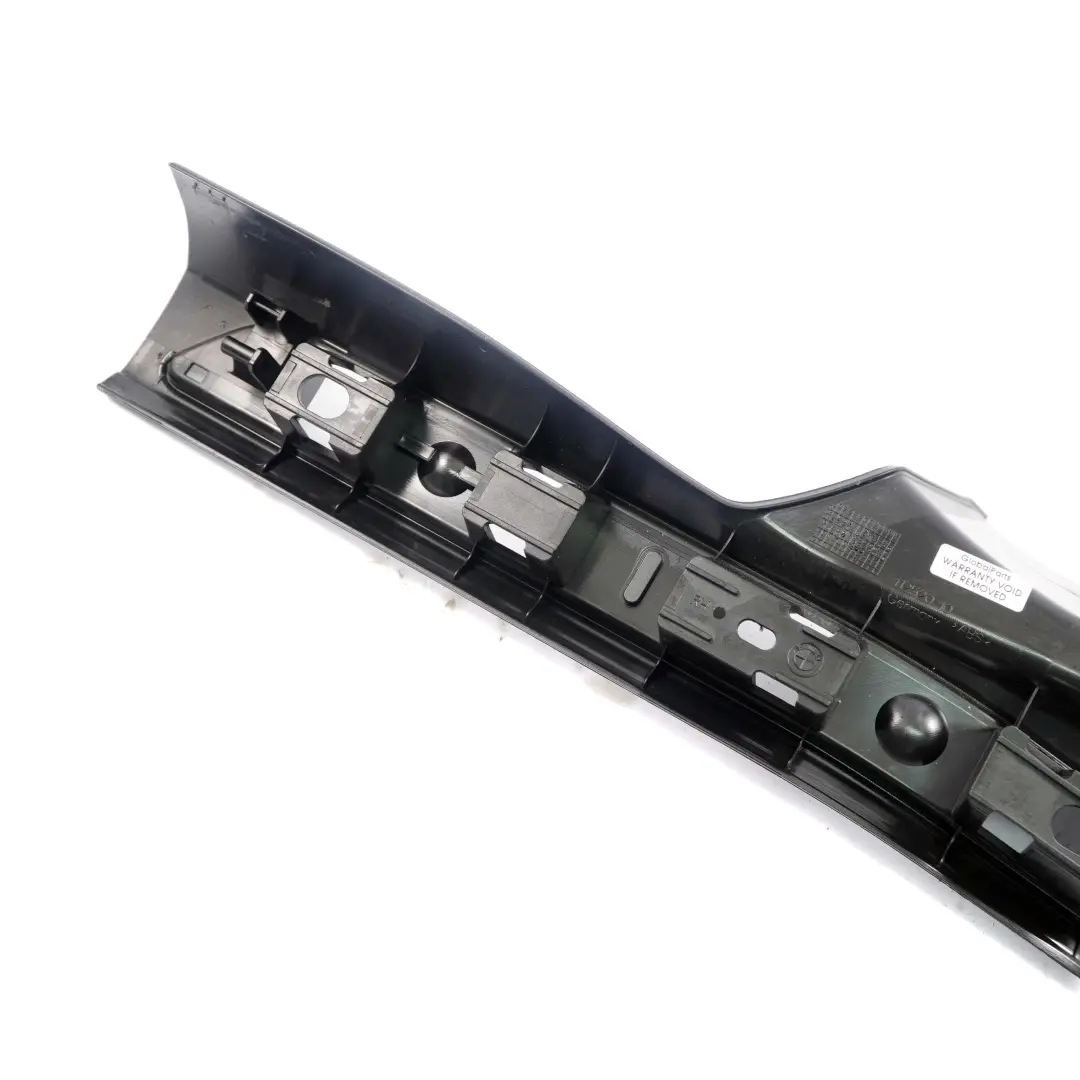 BMW F01 Tira recorte interior trasera derecha Negro Tapa entrada puerta - SKU 7344560-1 - Número de pieza 7344560