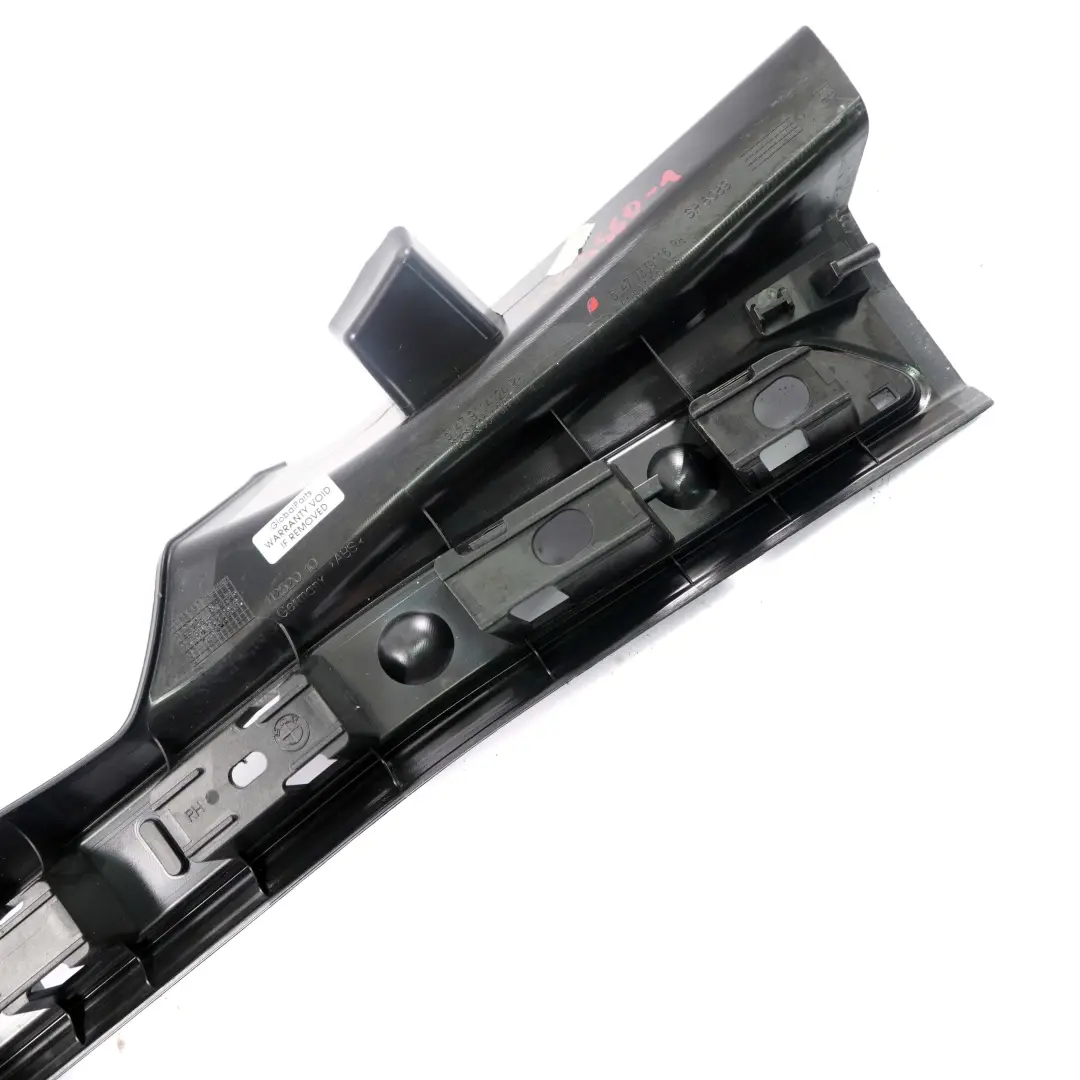 BMW F01 LCI Inner Trim Strip Rear Right Black 7339116 - SKU 7344560-1 - Numéro de pièce 7344560