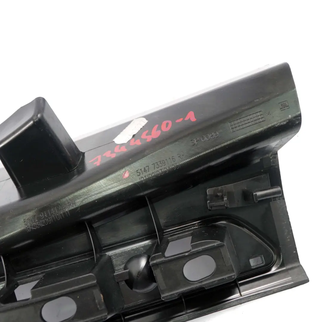 BMW 7 F01 LCI Bandella di Protezione Ingresso Interno Posteriore Dx Nero 7339116 - SKU 7344560-1 - Numero di parte 7344560