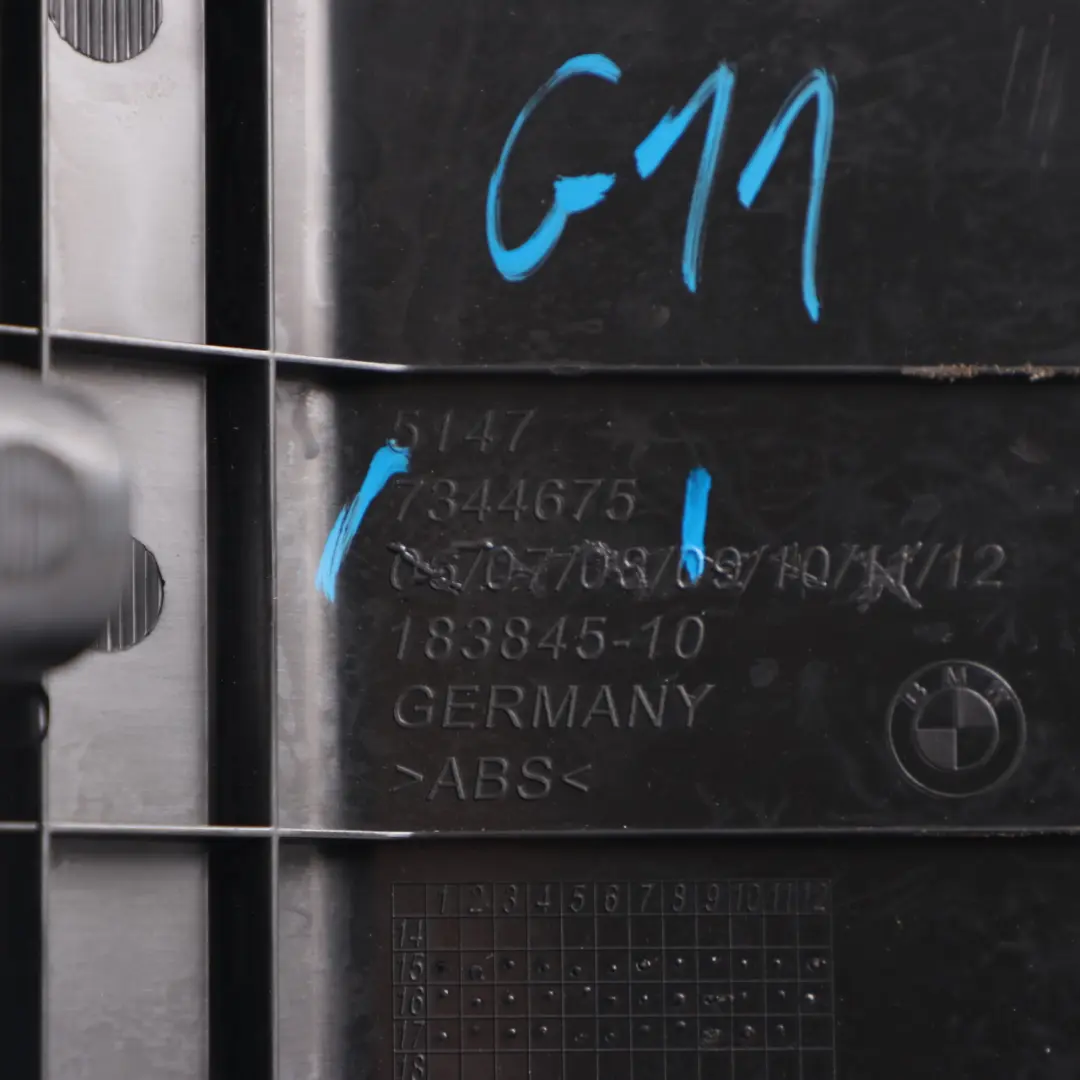 Loading Sill Cover Trunk Boot Trunk Lid Interior Trim Black to BMW G11 with Part number 7344675 BMW G11 Loading Sill Cover Trunk Boot Trunk Lid Interior Trim Black - SKU 7344675 - Part number 7344675