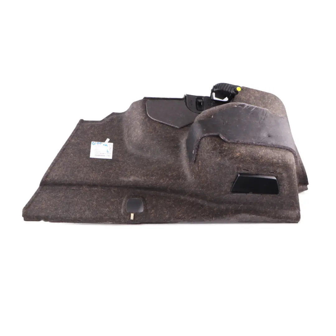 Boot Trunk Trim Side Panel Carpet Left N/S Luggage Area Cover to BMW G11 with Part number 7344685 BMW G11 Boot Trunk Trim Side Panel Carpet Left N/S Luggage Area Cover - SKU 7344685 - Part number 7344685