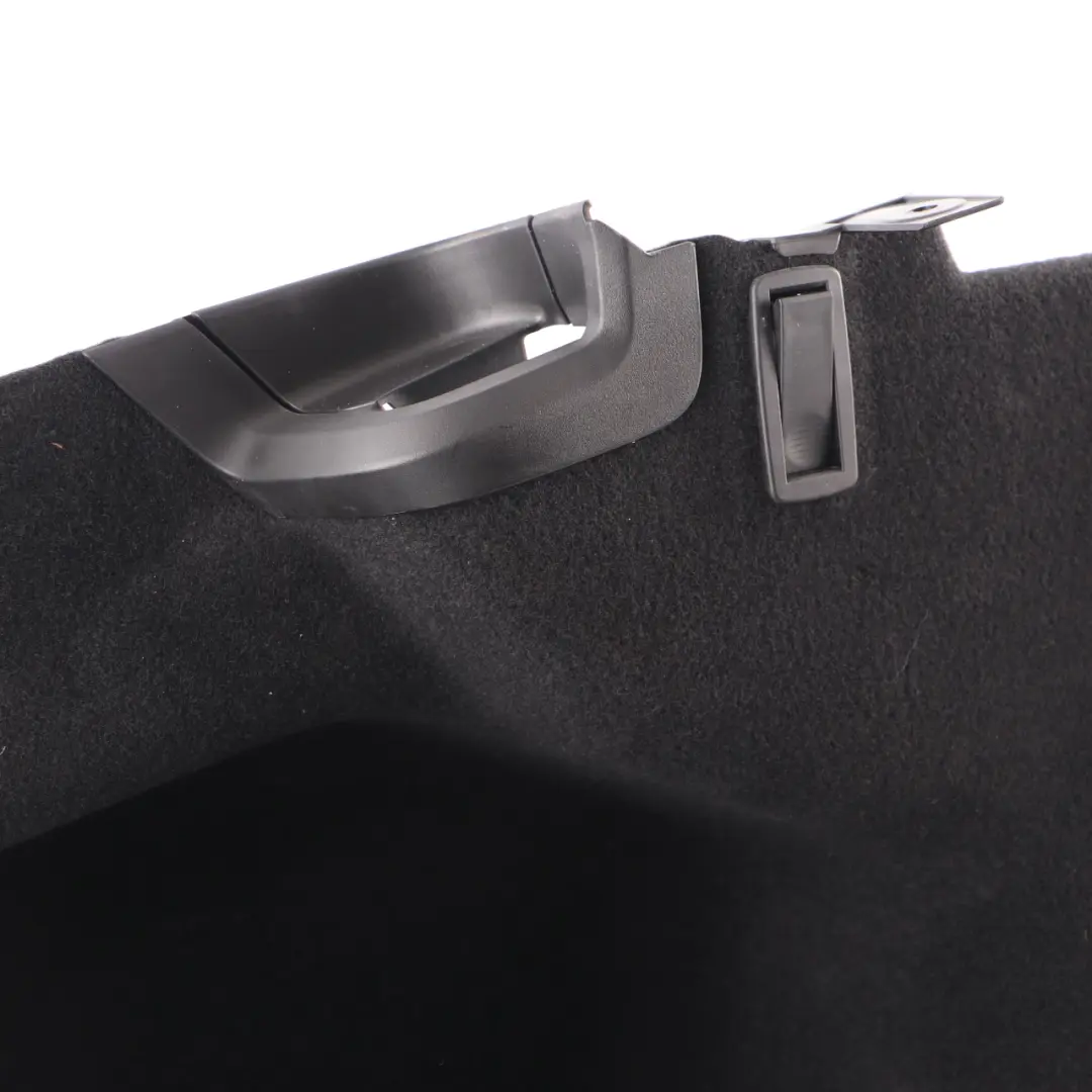 Boot Trunk Trim Side Panel Carpet Left N/S Luggage Area Cover to BMW G11 with Part number 7344685 BMW G11 Boot Trunk Trim Side Panel Carpet Left N/S Luggage Area Cover - SKU 7344685 - Part number 7344685