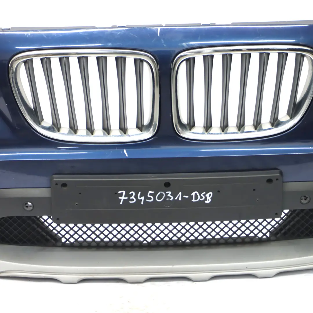 BMW X1 E84 Front Bumper Cover PDC Panel Tiefseeblau Blue Metallic - A76 - SKU 7345031-DSB - Part number 7345031