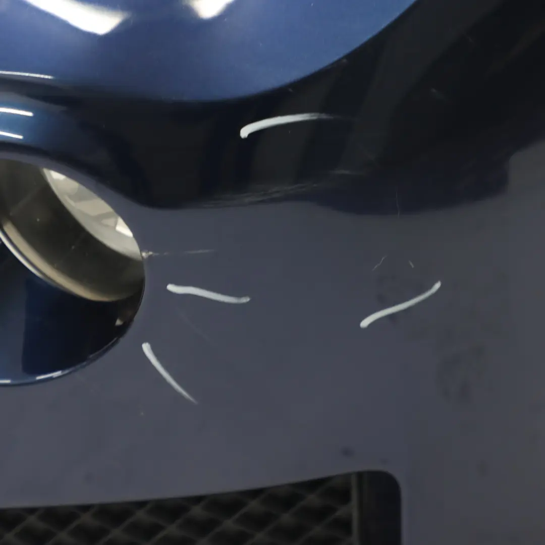 BMW X1 E84 Front Bumper Cover PDC Panel Tiefseeblau Blue Metallic - A76 - SKU 7345031-DSB - Part number 7345031