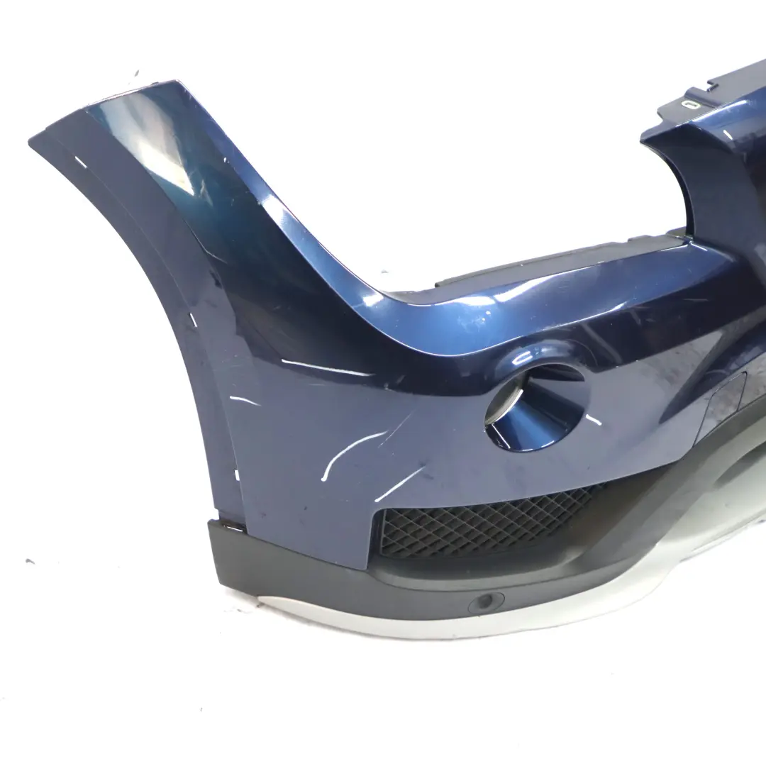 BMW X1 E84 Front Bumper Cover PDC Panel Tiefseeblau Blue Metallic - A76 - SKU 7345031-DSB - Part number 7345031