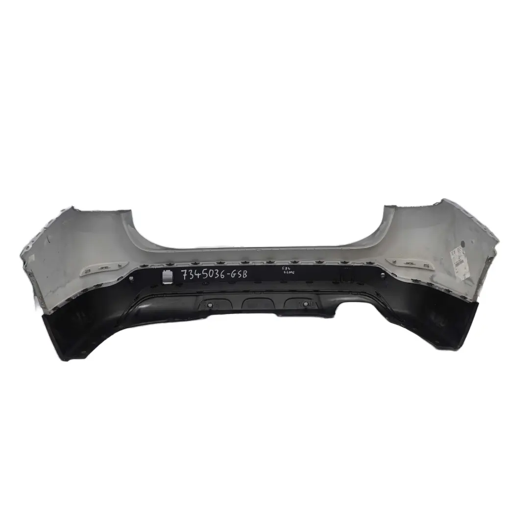 Complete Rear Bumper Trim Panel PDC S Line Glacier Silber - A83 to BMW X1 E84 with Part number 7345036 BMW X1 E84 Complete Rear Bumper Trim Panel PDC S Line Glacier Silber - A83 - SKU 7345036-GSB - Part number 7345036