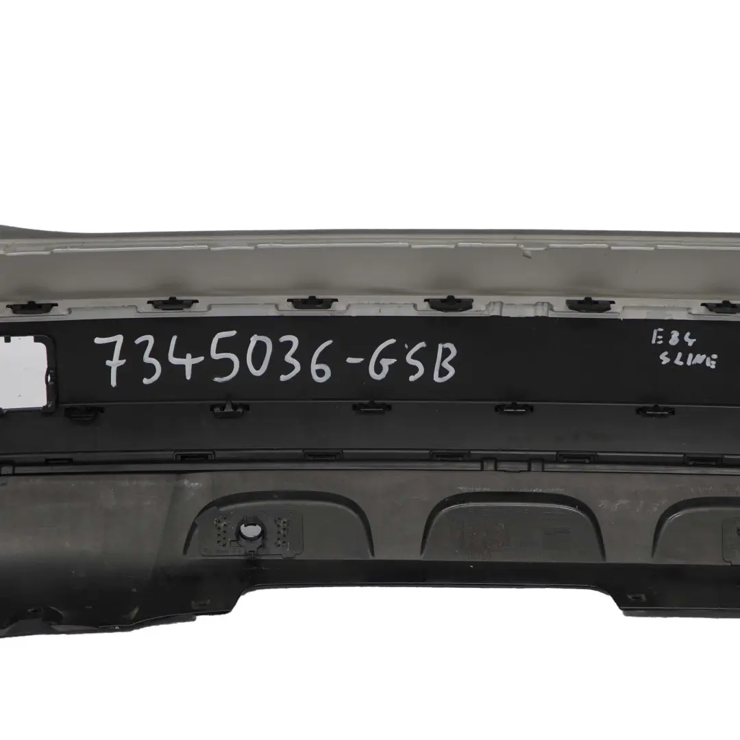 Zderzak Tylny Sport Line Glacier Silber do BMW X1 E84 o numerze 7345036 BMW X1 E84 Zderzak Tylny Sport Line Glacier Silber - SKU 7345036-GSB - Numer Części 7345036