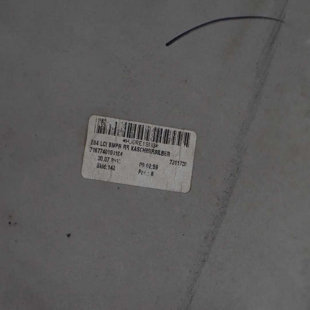  Bumper Rear BMW X1 E84 Trim Panel PDC S Line Cashmere Silver - A72 - SKU 7345036-KAS - Part number 7345036