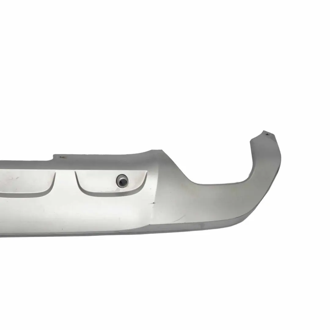 BMW X1 E84 Stoßfänger Diffusor X-Line hinten unten Mitte Zierleiste Silber - SKU 7345041 - Teilenummer 7345041