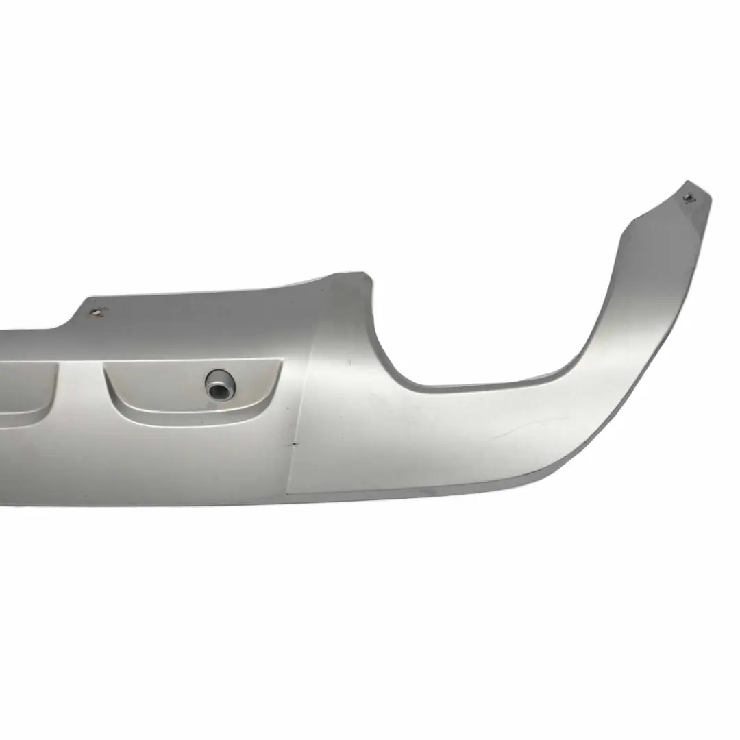 BMW X1 E84 Stoßfänger Diffusor X-Line hinten unten Mitte Zierleiste Silber - SKU 7345041 - Teilenummer 7345041