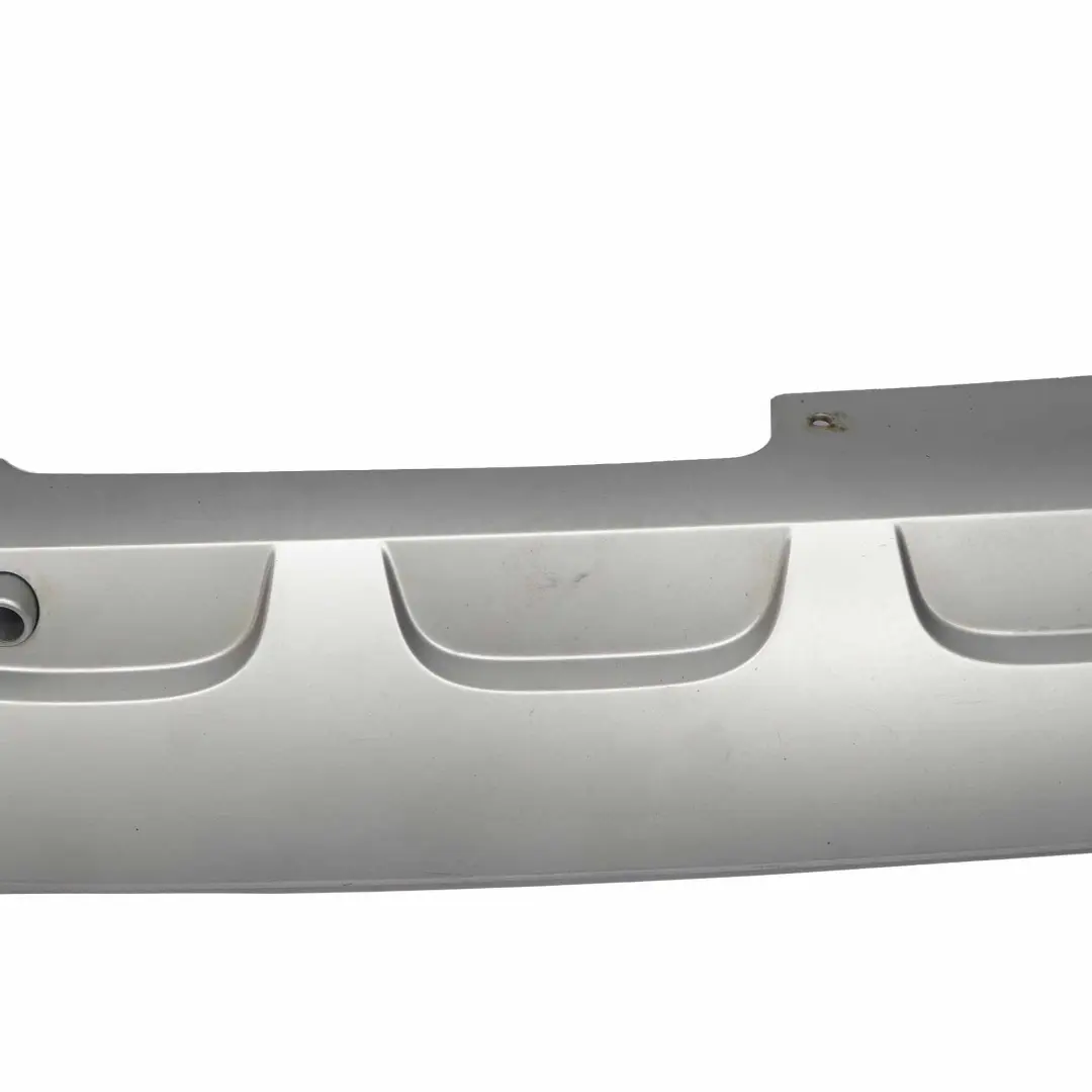 BMW X1 E84 Stoßfänger Diffusor X-Line hinten unten Mitte Zierleiste Silber - SKU 7345041 - Teilenummer 7345041