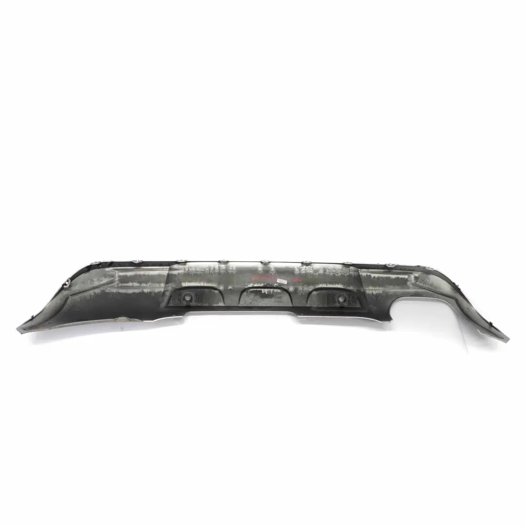 BMW X1 E84 Stoßfänger Diffusor X-Line hinten unten Mitte Zierleiste Silber - SKU 7345041 - Teilenummer 7345041