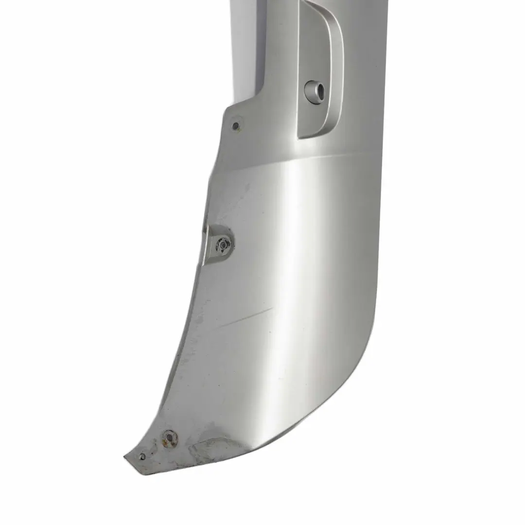 BMW X1 E84 Parachoques Difusor X-Line Trasero Inferior Panel Central Plata - SKU 7345041 - Número de pieza 7345041