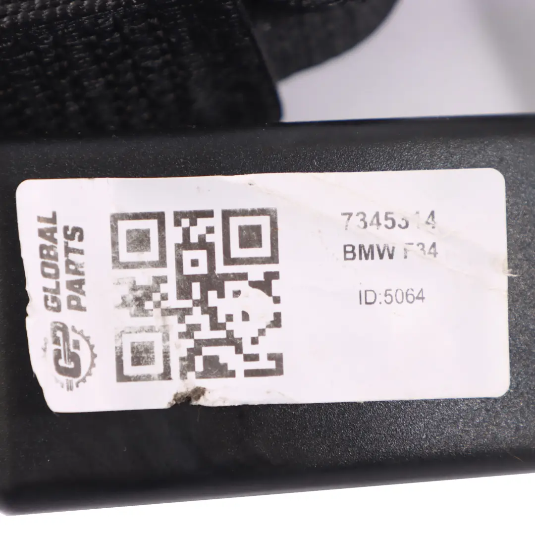 Cintura di sicurezza doppia posteriore centrale destra per BMW F34 con numero di parte 7345314 BMW F34 Cintura di sicurezza doppia posteriore centrale destra - SKU 7345314 - Numero di parte 7345314
