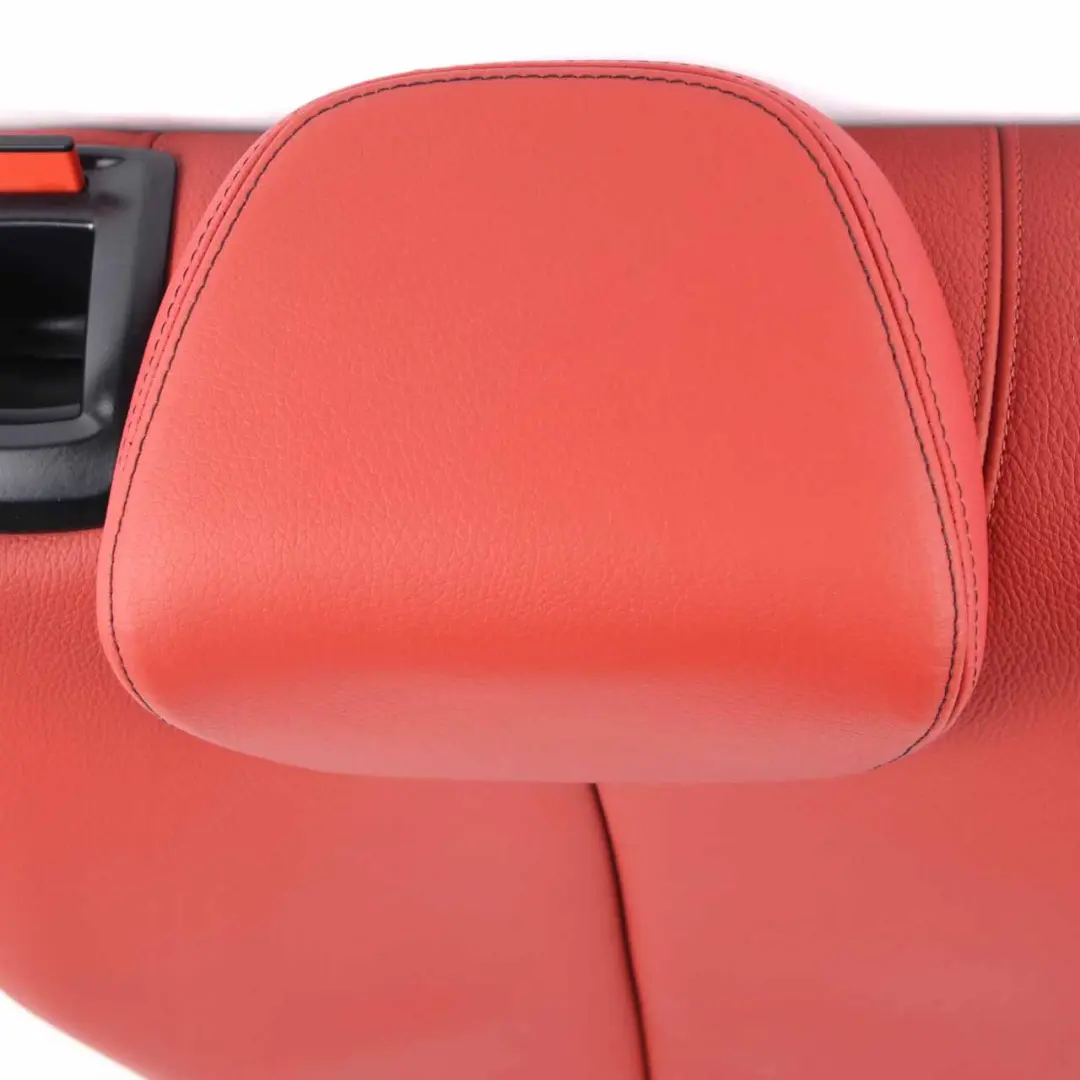 Respaldo Trasero Derecho Tapizado En Cuero Rojo Coral Dakota para BMW F36 con número de pieza 7345783 BMW F36 Respaldo Trasero Derecho Tapizado En Cuero Rojo Coral Dakota - SKU 7345783 - Número de pieza 7345783