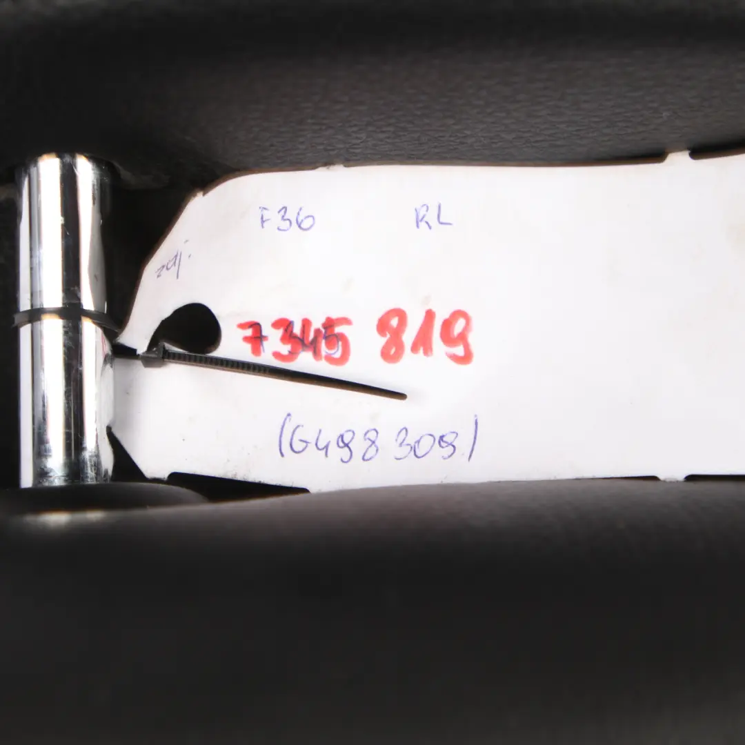 BMW F36 Rear Seat Backrest Covering Left N/S Black Leather Dakota - SKU 7345819 - Part number 7345819