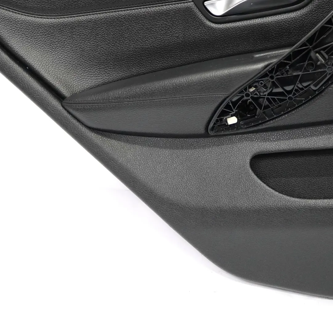 BMW F36 Rivestimento della scheda porta posteriore sinistra pelle nero striscia - SKU 7346339-1 - Numero di parte 7346339