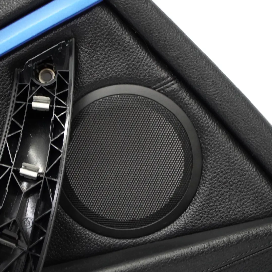 Garniture de Carte de Porte Arrière Gauche Revêtement Cuir Noir Bleu pour BMW F36 à propos du numéro de pièce 7346339 BMW F36 Garniture de Carte de Porte Arrière Gauche Revêtement Cuir Noir Bleu - SKU 7346339-1 - Numéro de pièce 7346339