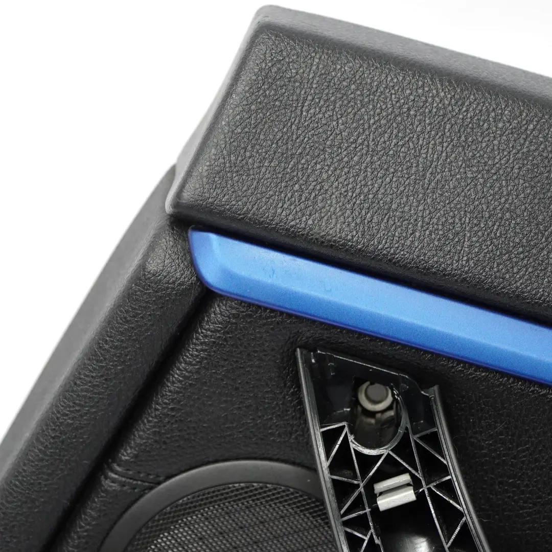 Door Card Trim Rear Right O/S Panelling Lining Leather Black Blue to BMW F36 with Part number 7346340 BMW F36 Door Card Trim Rear Right O/S Panelling Lining Leather Black Blue - SKU 7346340-1 - Part number 7346340