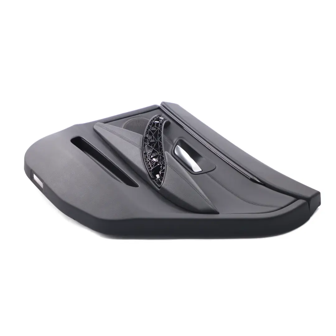 BMW F36 Door Card Trim Posteriore Destro Rivestimento In Pelle Striscia Nera - SKU 7346340-2 - Numero di parte 7346340