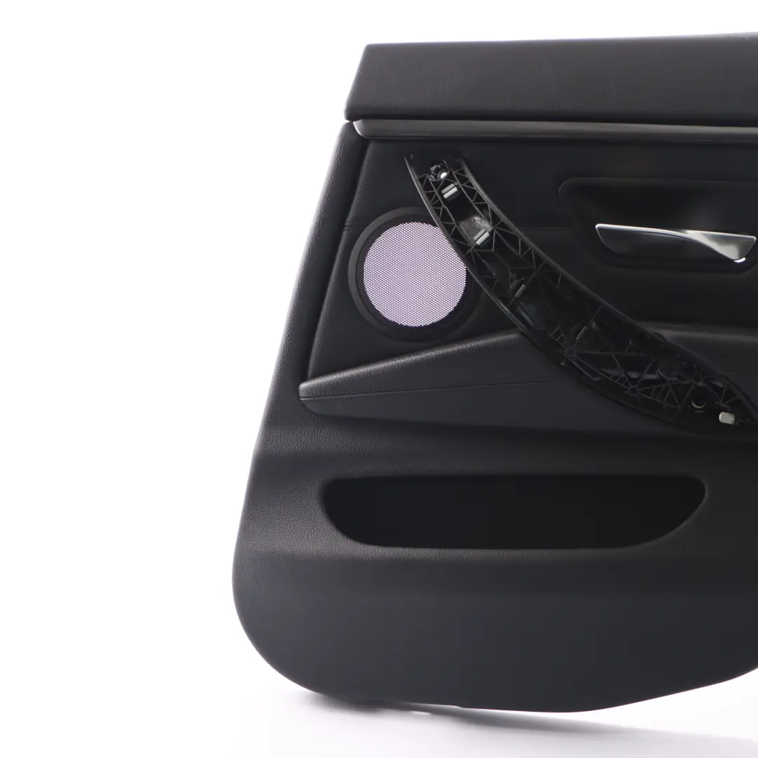 Door Card Trim Rear Right O/S Panelling Lining Leather Black Strip to BMW F36 with Part number 7346340 BMW F36 Door Card Trim Rear Right O/S Panelling Lining Leather Black Strip - SKU 7346340-2 - Part number 7346340