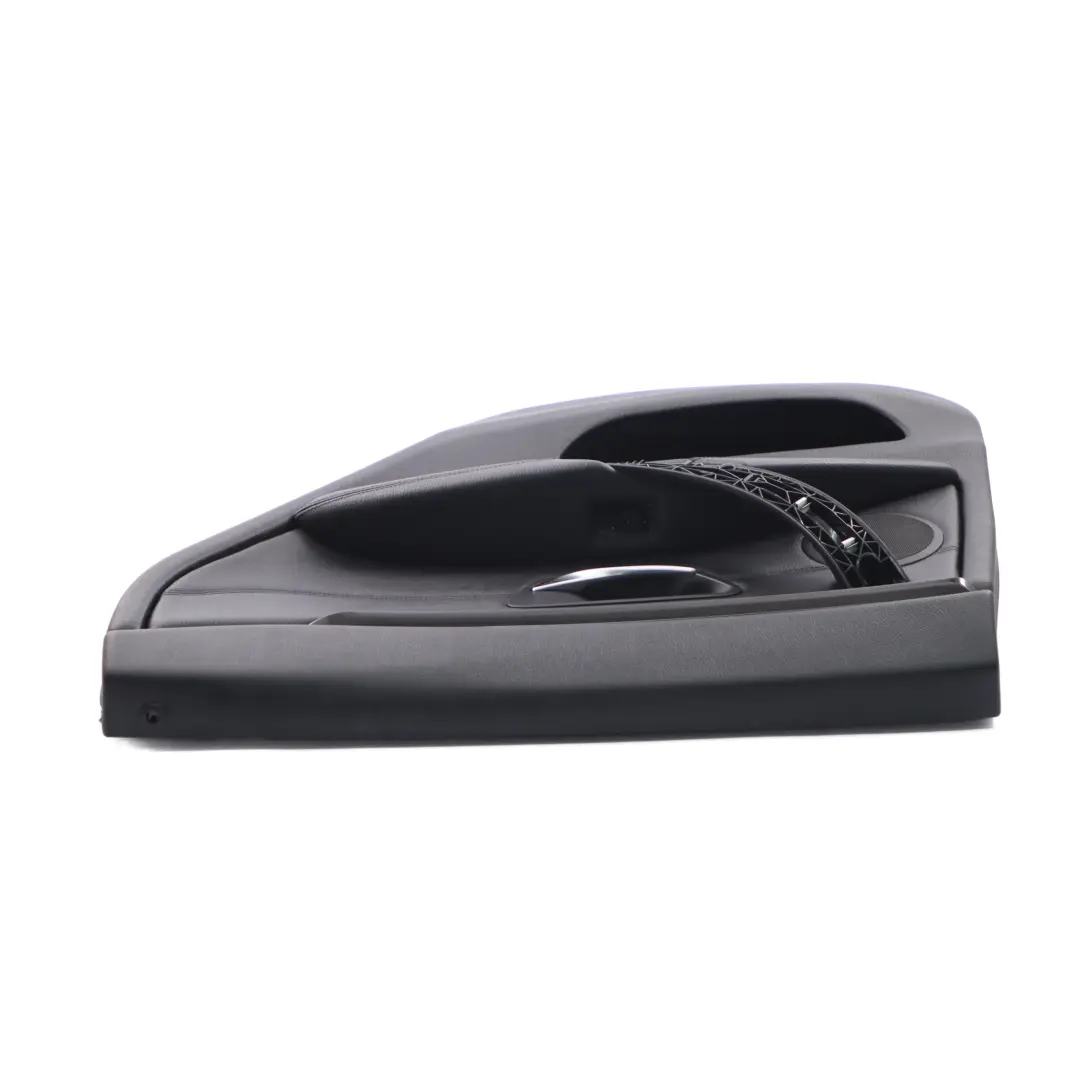 BMW F36 Garniture De Carte De Porte Arrière Droite Revêtement Panneau Cuir Noir - SKU 7346340-2 - Numéro de pièce 7346340