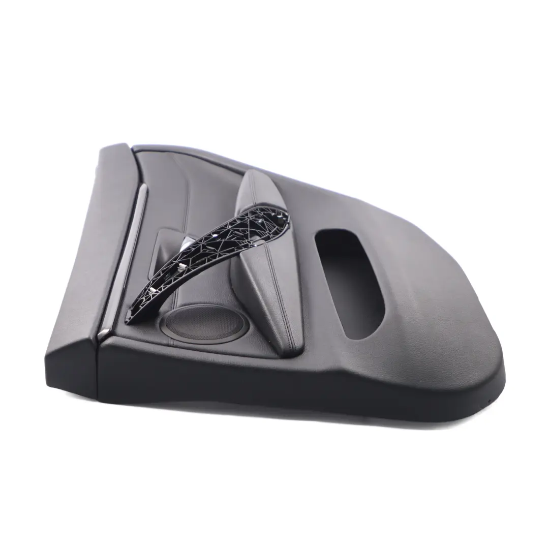 BMW F36 Garniture De Carte De Porte Arrière Droite Revêtement Panneau Cuir Noir - SKU 7346340-2 - Numéro de pièce 7346340