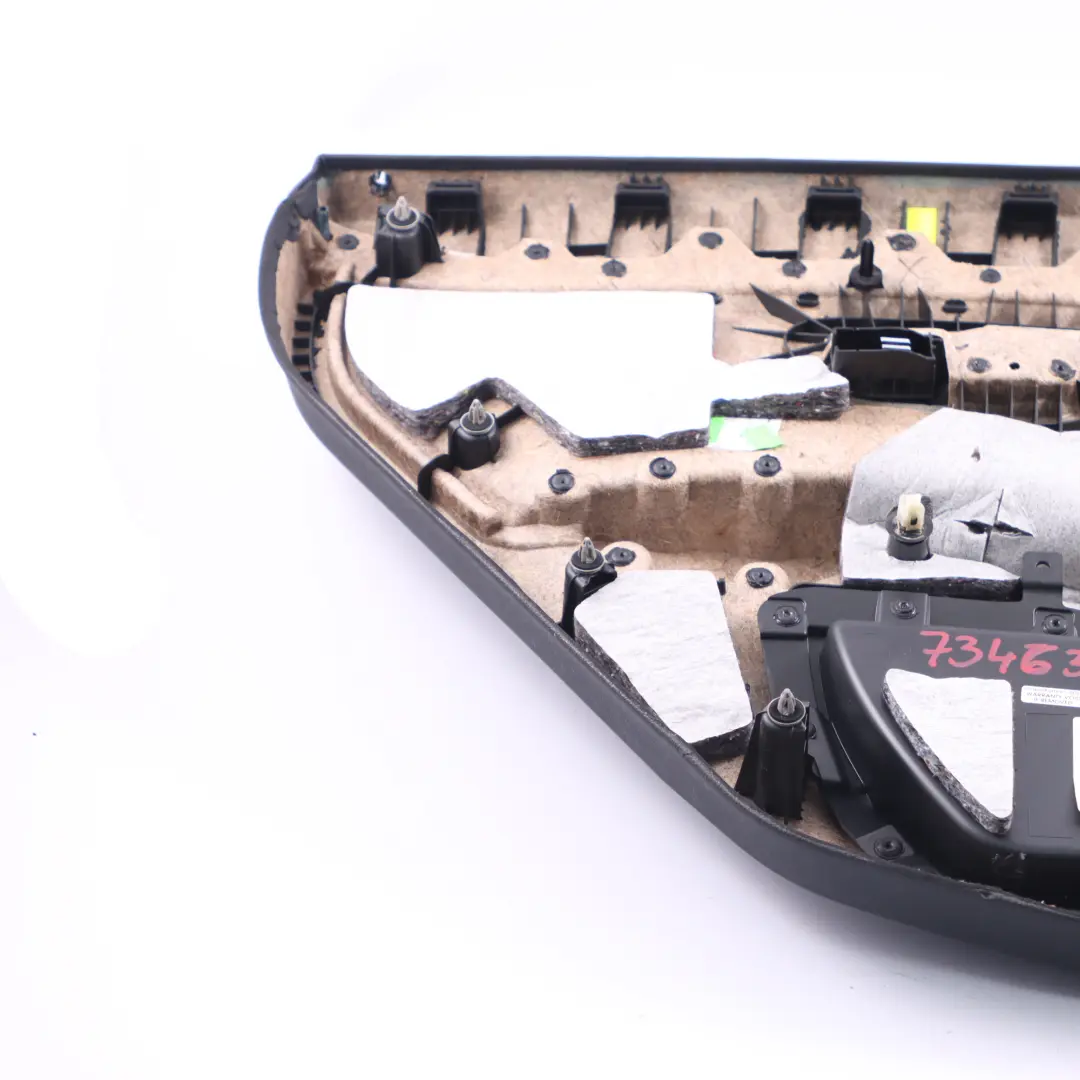 BMW F36 Garniture De Carte De Porte Arrière Droite Revêtement Panneau Cuir Noir - SKU 7346340-2 - Numéro de pièce 7346340