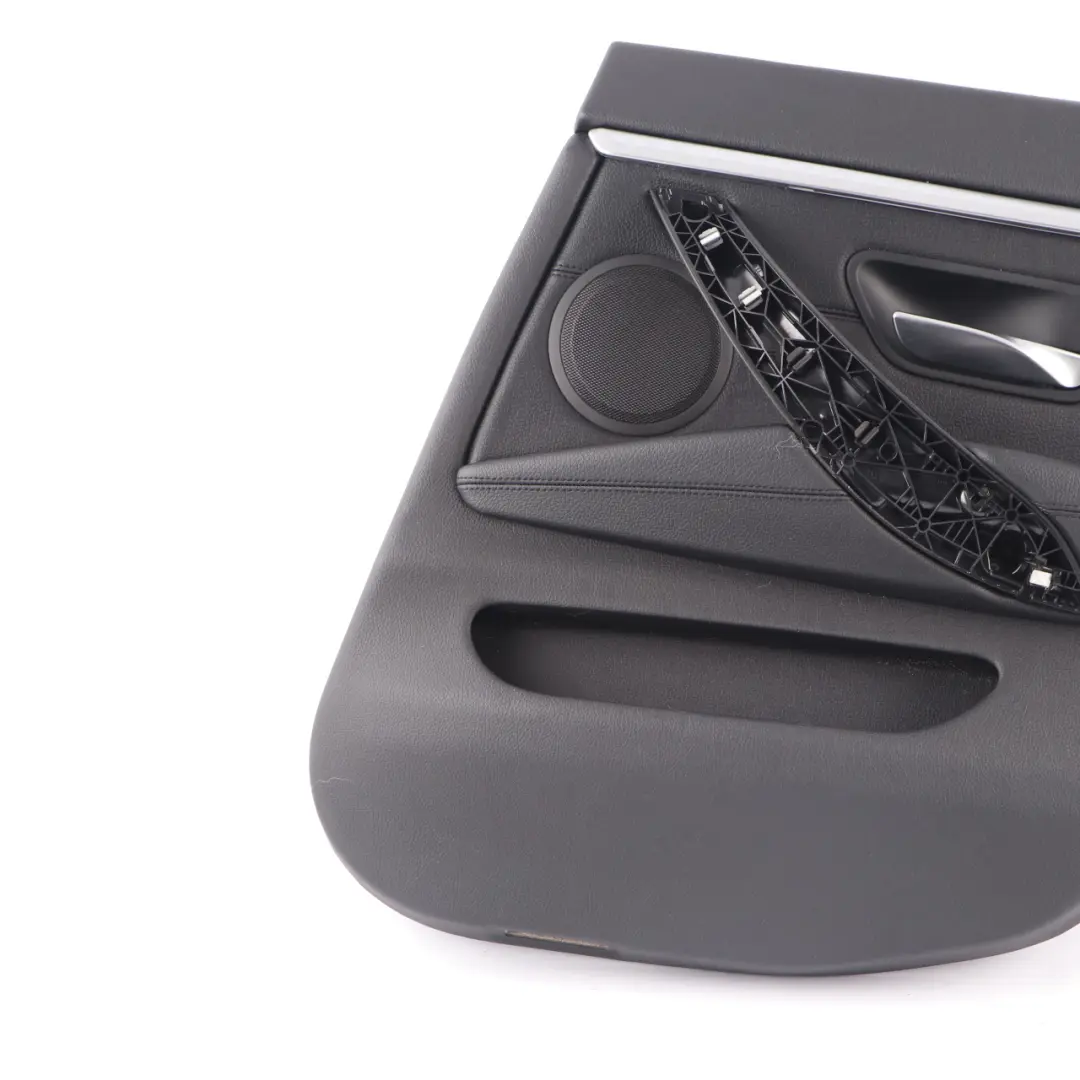 BMW F36 Door Card Trim Rear Right O/S Panelling Lining Leather Black Chrome - SKU 7346340-3 - Part number 7346340