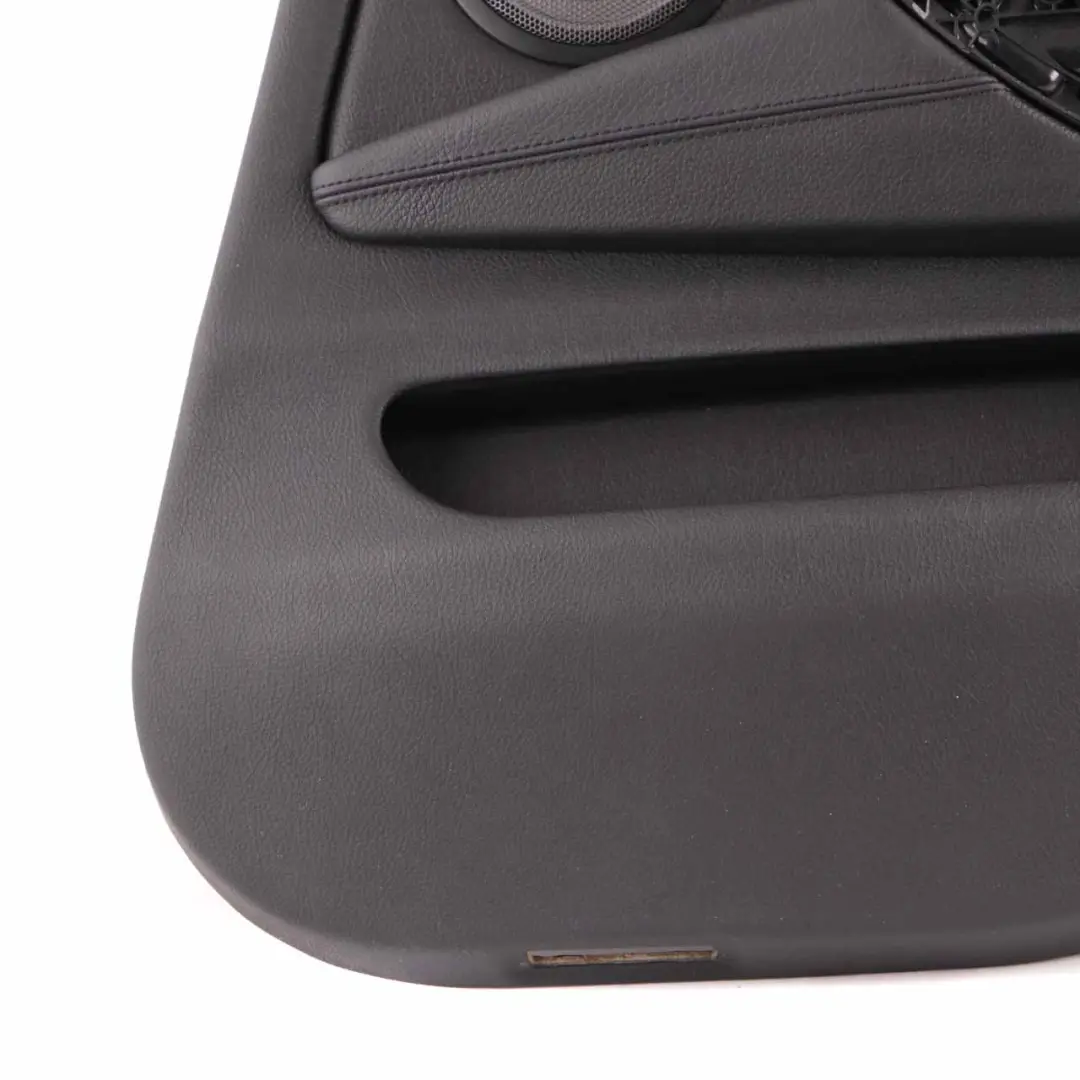Door Card Trim Rear Right O/S Panelling Lining Leather Black Blue to BMW F36 with Part number 7346340 BMW F36 Door Card Trim Rear Right O/S Panelling Lining Leather Black Blue - SKU 7346340 - Part number 7346340