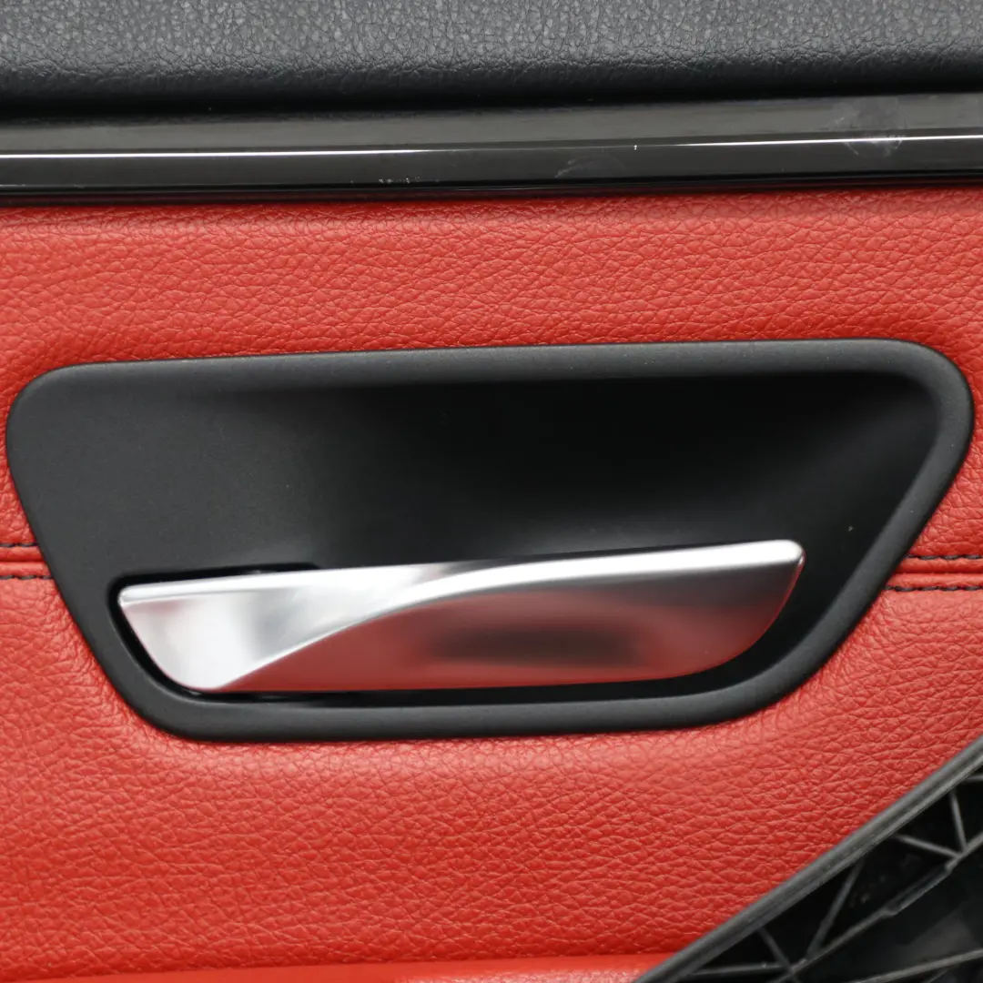 BMW F36 Türkarte hinten links Verkleidung Verkleidungstafel Rot Leder - SKU 7346347-1 - Teilenummer 7346347