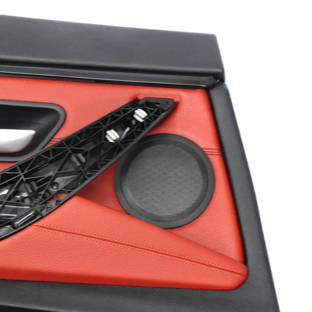 Scheda Porta Posteriore Sinistra Fodera Pannello Pelle Rossa per BMW F36 con numero di parte 7346347 BMW F36 Scheda Porta Posteriore Sinistra Fodera Pannello Pelle Rossa - SKU 7346347-1 - Numero di parte 7346347