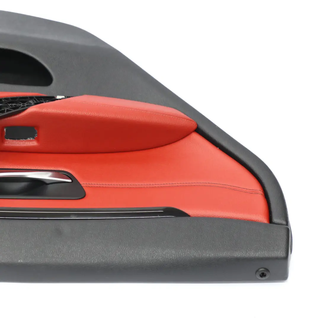 Scheda Porta Posteriore Sinistra Fodera Pannello Pelle Rossa per BMW F36 con numero di parte 7346347 BMW F36 Scheda Porta Posteriore Sinistra Fodera Pannello Pelle Rossa - SKU 7346347-1 - Numero di parte 7346347