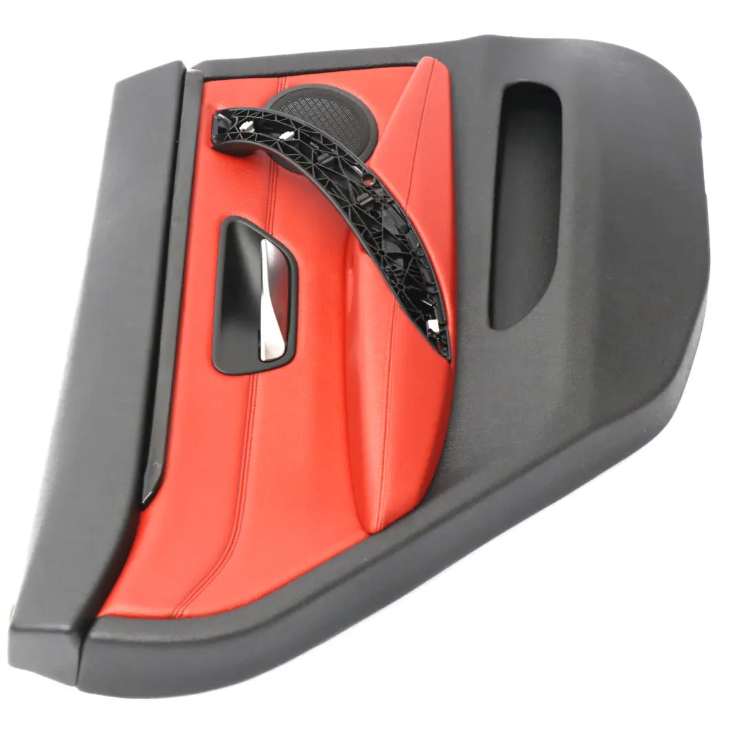 BMW F36 Scheda Porta Posteriore Sinistra Fodera Pannello Pelle Rossa - SKU 7346347-1 - Numero di parte 7346347