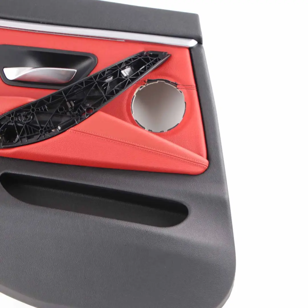 Door Card Rear Left N/S Lining Trim Panel Red Leather to BMW F36 LCI with Part number 7346347 BMW F36 LCI Door Card Rear Left N/S Lining Trim Panel Red Leather - SKU 7346347 - Part number 7346347